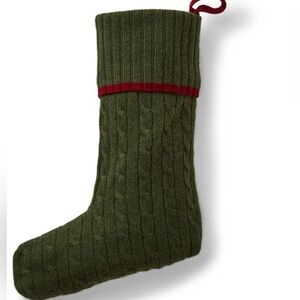 Ralph Lauren’s Cable- knit luxurious 100% cashmere Christmas stocking